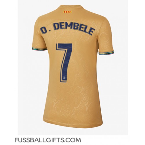 Barcelona Ousmane Dembele #7 Fußballbekleidung Auswärtstrikot Damen 2022-23 Kurzarm
